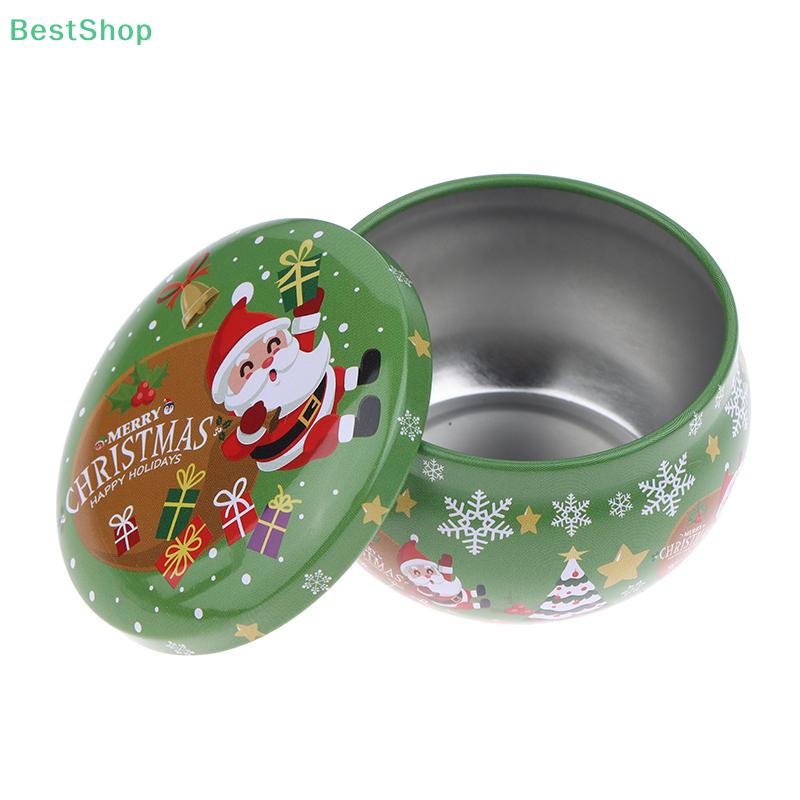 Christmas Small Tin Box,Iron Can,Creative Cookie And Candy Tin, Christmas Candle Jar