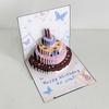 Handmade 3D Birthday Card Folding Happy Birthday Card Message Cards Gift Card  Birthday Party