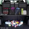 Auto Storage Organizer Car Trunk Bag Universal Large Capacity Backseat Storage Bag Trunk Cargo Mesh Holder Pocket car organizer