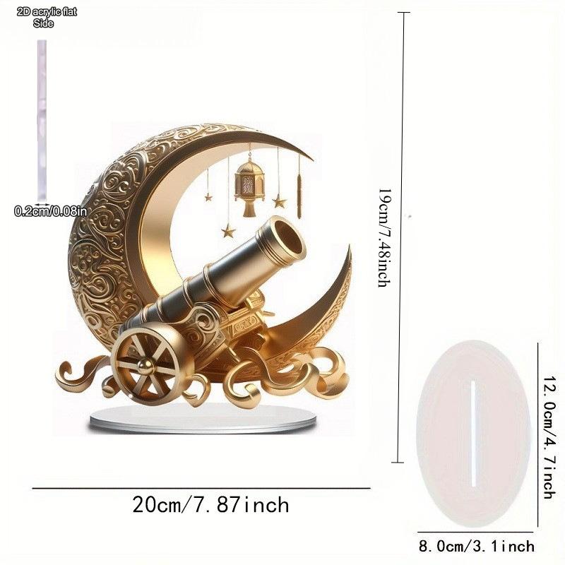 

2D Flat Acrylic Gold Coin Decoration, Indoor and Outdoor Decoration - No Battery/electricity Required, Free Day Decoration, Shop Decoration, Dura B