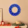 Christmas Ball Wreaths 2 pcs Blue 33 x 33 x 7 cm Polystyrene