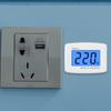 DM55-1 Portable AC 80-300V LCD Digital Voltmeter Volt Meter Socket Wall Mounted 110-220V Voltage Tester Meter Header