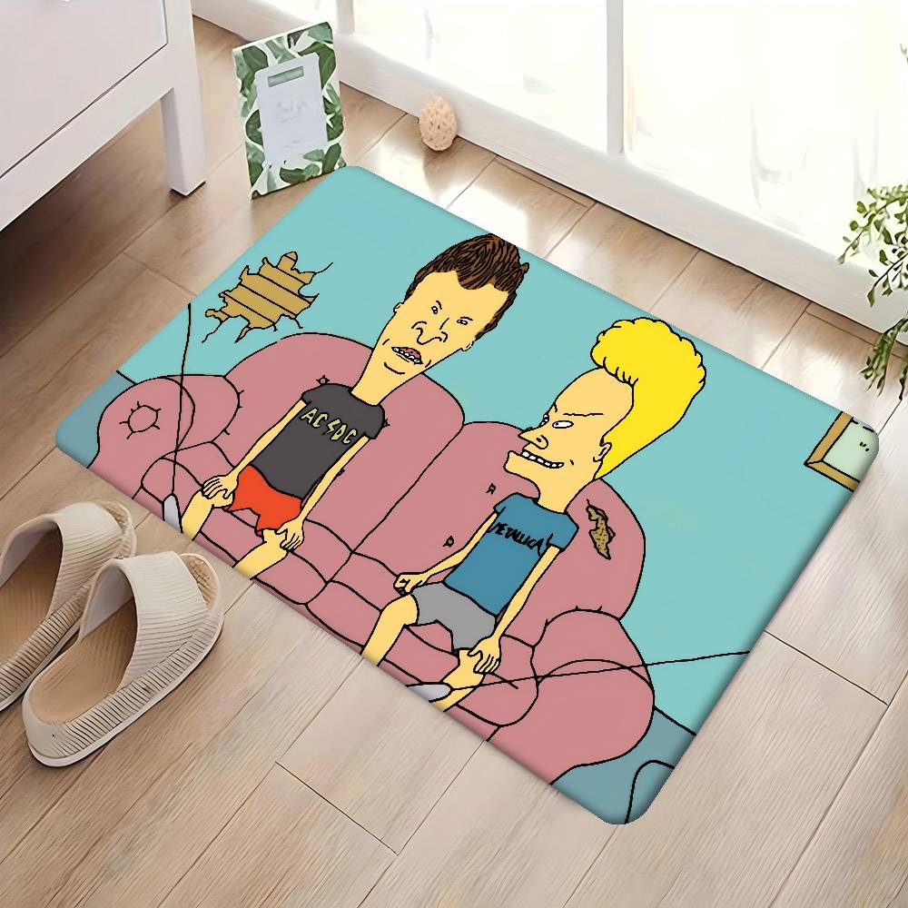 

B-Beavis And Butt-Head Kitchen Mat Kids Room Bedroom Decoration Balcony Anti-Slip Doormat Living Room Alfombra 60x90 cm