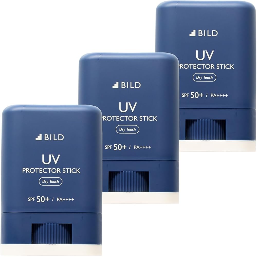 BILD Sunscreen Stick SPF50+ PA++++ Waterproof UV Protection 3-Pack