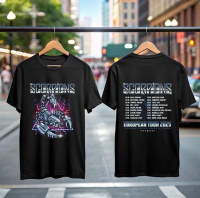 Scorpions 60th Anniversary Tour 2025 T-Shirt Rock Band Tee Gift for Metal Fans