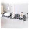 Wavy Patterned Faucet Drain Pad, Kitchen Silicone Splash Guard Pad, Household Anti-slip Thickened Drain Pad