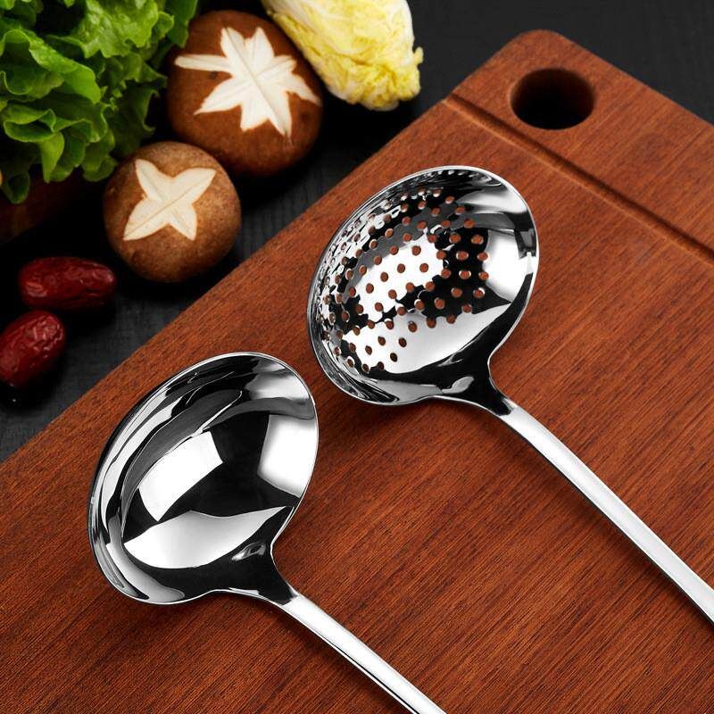 316 Stainless Steel Spoon, Deepened and Thickened Large-Head Spoon for Home Use, Long-Handled Soup Spoon for Serving Soup and Porridge, Manufacturer