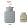 320ml Mini Hot Water Bag with Knitted Cover, Suitable for Waist, Back, Neck and Shoulders. Small and Leak-proof Hot Water Bag