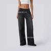 New high-quality European and American Express for women's straight jeans