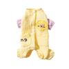 Double Cotton Soft Yarn Dog Teddy Bear Spring and Summer Thin Breathable Four-legged Belly Coat Puppy Kitten Pet Clothes