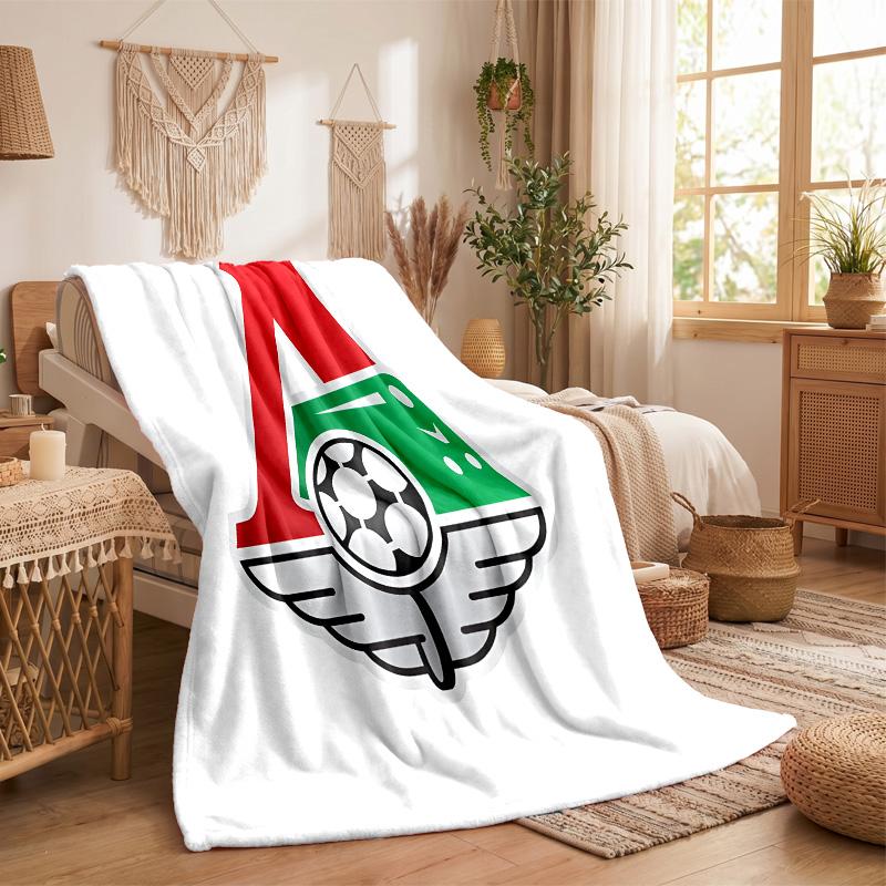 Lokomotiv Moscow Print Flannel Blanket Soft Warm Sofa Bed Throw Blanket For Home Office Bedroom