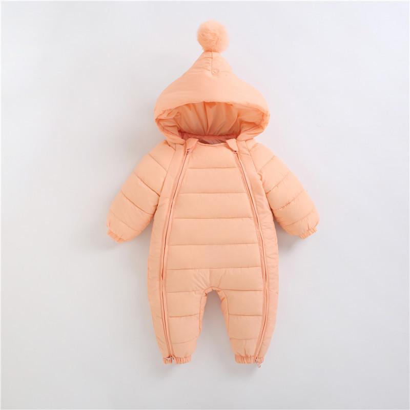 Baby Fashionable Versatile Padded Lined Onesie Down Jacket Cotton Cozy Thickened -Windproof High Quality Lightweight Warm Outdoor Indoor Cute Jacket