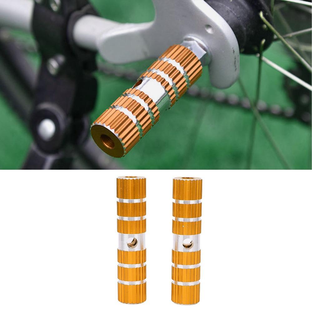 1 Pair 100mm Bike Pegs Aluminum Alloy Rear Bike Pegs Bicycle Foot Pegs Cycling Replacement Part