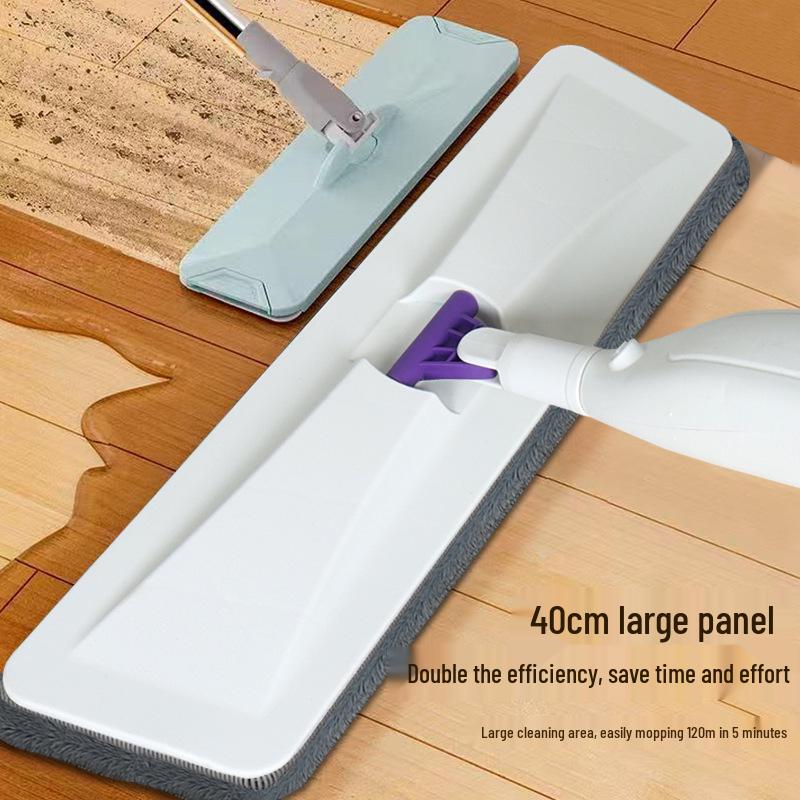 Dual-Use Spray Mop: Large Flat Mop for Wet & Dry Floor Cleaning