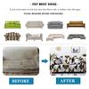 Stretch Sofa Cover Geometry  For Living Room Furniture Protector Couch Cover With Elastic Bottom Sofa Slipcovers For Pets, Kids