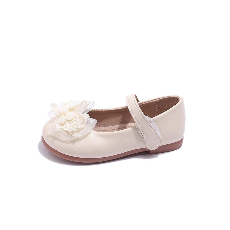 New Children's Leather Shoes Mary Janes Sweet Elegant Princess Shoes for Girls Spring Autumn Kids Causal Flat Dress Single Shoes