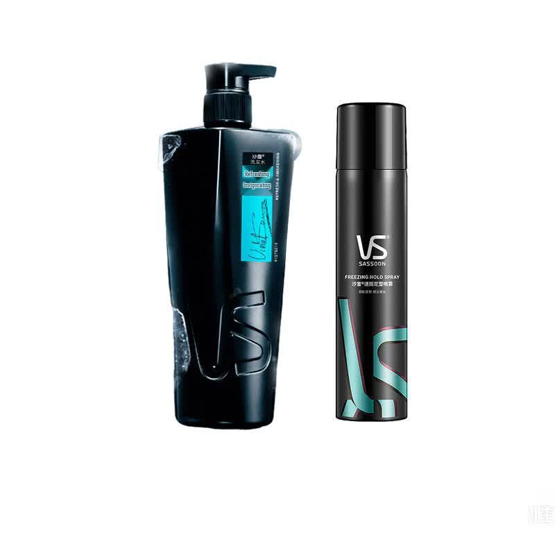 Vidal Sassoon Men s Refreshing Shampoo & Styling Spray Set