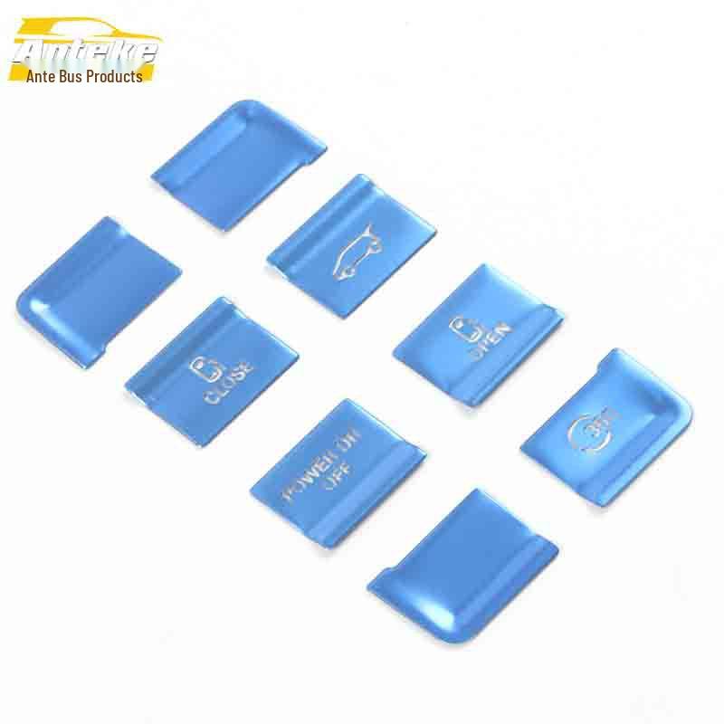 IMAX8 Aluminum Alloy Headlight Control Button Sticker for Left Center Console (Fits 21 Models)