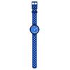 Swatch FLIK FLAK BUBBLY HOURS Series Quartz Movement 30 Meters Waterproof Swiss Watch 31.85mm Blue Dial Bio-based Plastic Case Silicone Strap ZFCNP002