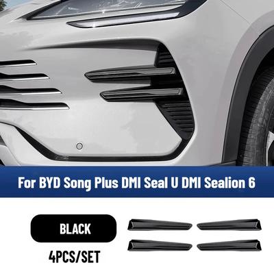 Dla BYD Song Plus DMI Seal U DMI Sealion 6 2025 Zestaw Naklejek na Grilla i Listewę Lamp Przeciwmgielnych Samochodu Akcesoria Samochodowe