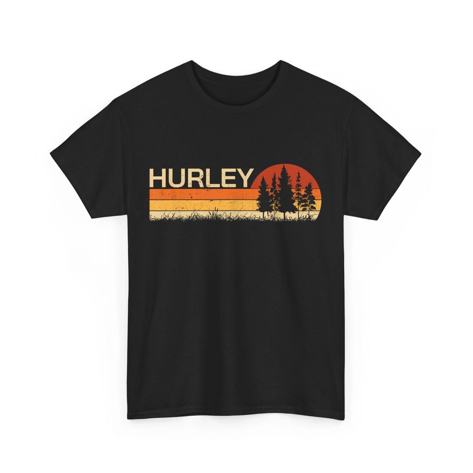 Hurley T shirt, Nature Pine Trees Nature Lovers Sunset Vintage Shirt XL