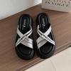 Fashion Slippers Women Summer Female Shoes Luxury Slides Platform Med Soft 2025 Designer Rome Fashion Slippers Casual Women's Shoes With