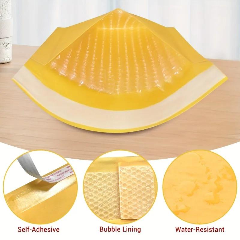 50/10pcs Kraft Bubble Envelopes Bags Mailers Self-adhesive Sealed Waterproof Business Shipping Bag Gift Packaging Storage Pouch