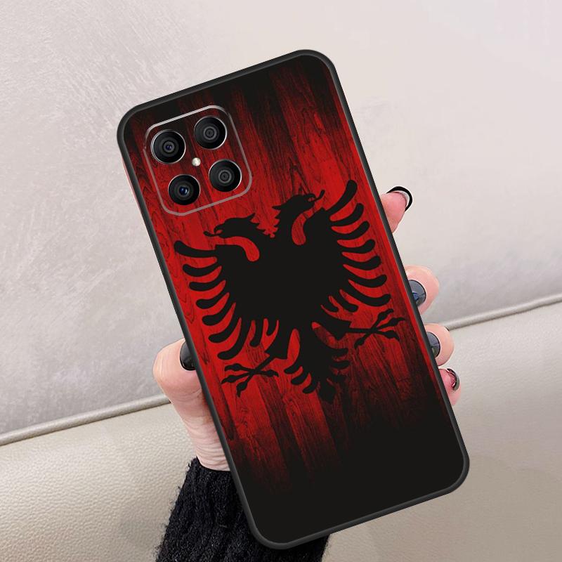 Albania Flag Eagle For Honor Magic 7 6 5 8 Pro Case For Honor 200 Lite 400 70 50 X8c X8b X9a X9b X9c X9d Win RT