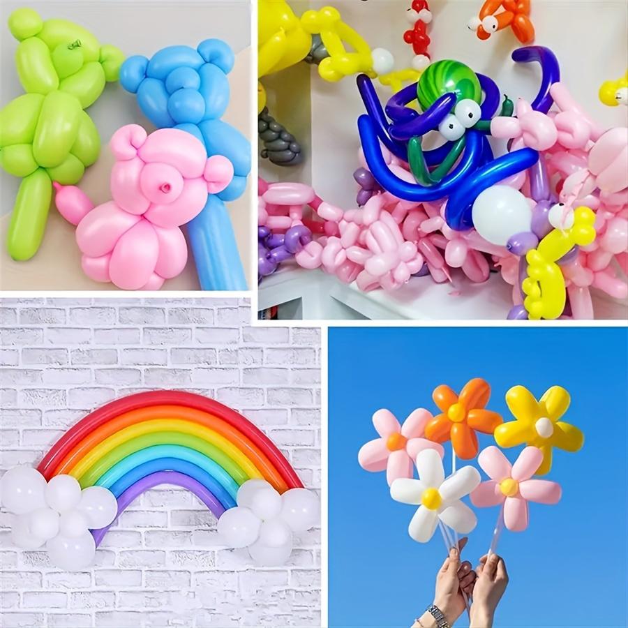 40/80/120pcs 26cm Strip Balloon with Mini Pump Colorful Artistic Balloon Birthday Party Festival Background Decoration Props