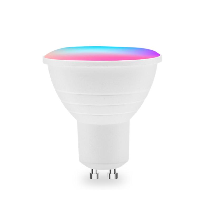 Tuya Zigbee/WIFI Smart Light Bulb GU10/MR16 RGB+CW 5W Dimmable LED Lamp 5W Smart Life Spotlight Control Via Alexa Google Home