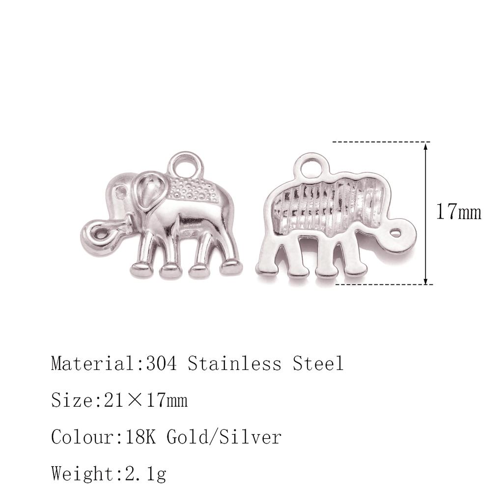 3Pcs Flower&Insect Charms Stainless Steel Exquisite Butterfly/Bee/Rose/Scarab Pendant Necklace Earring Dangle DIY Jewelry Making