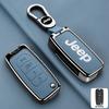 Leather Car Key Case Cover For Jeep Renegade hard steel 2016 Flip Folding Remote 4 Buttons Keyless Protection Shell Accessories AKU1