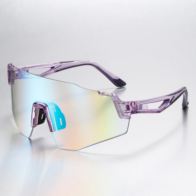 Cycling Glasses Source Outdoor Sports Running Windproof Eye Protection Photosensitive Colorful Color-Changing Sports Sunglasses
