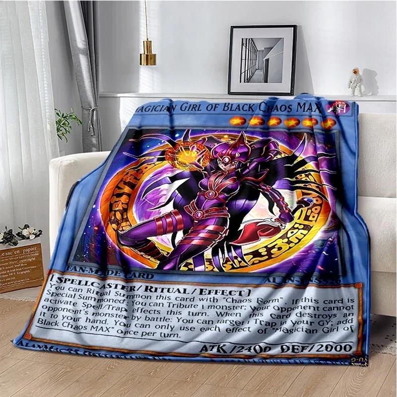 Dark Magician Throws Blanket Super Soft  mythical fantasy kawaii Blanket for Travel Bedding Couch Sofa Bed Blanket Birthday Gift