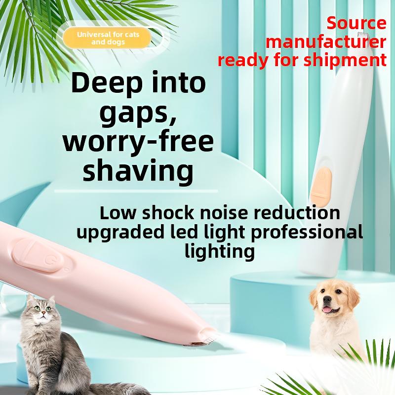 Pet Electric Hair Clipper 360 Degree Pet Foot Hair Trimmer Usb Rechargeable 500mah Pet Grooming Beauty Tool