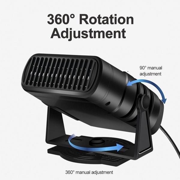 4 IN 1 Portable Car Truck Air Heater Cooling Fan Windscreen Defogging 12V 24V 800W