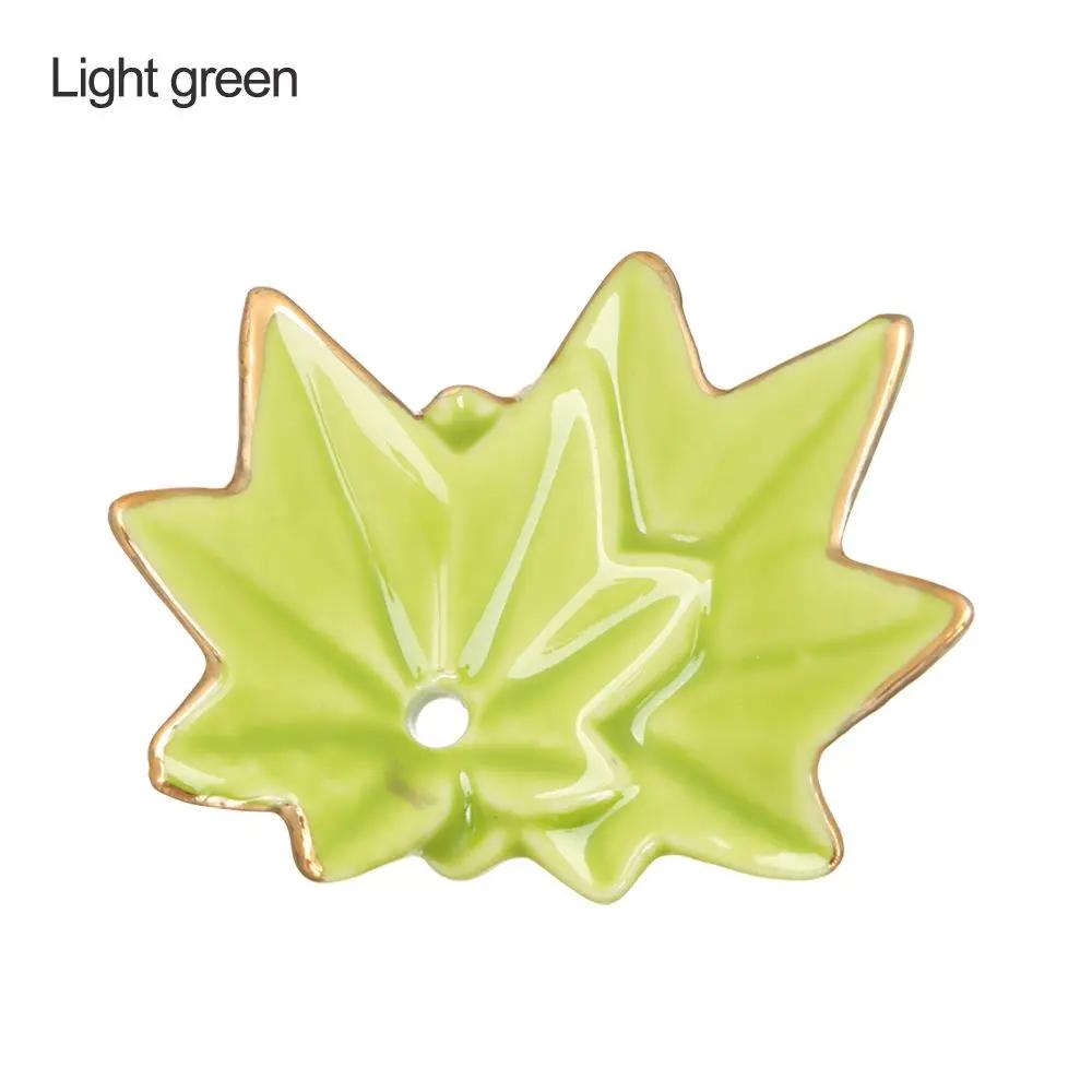 Creative Ceramic Cute Maple Incense Burner Plant Incense Holder Home Simple Agarwood Incense Stick  Table Decor