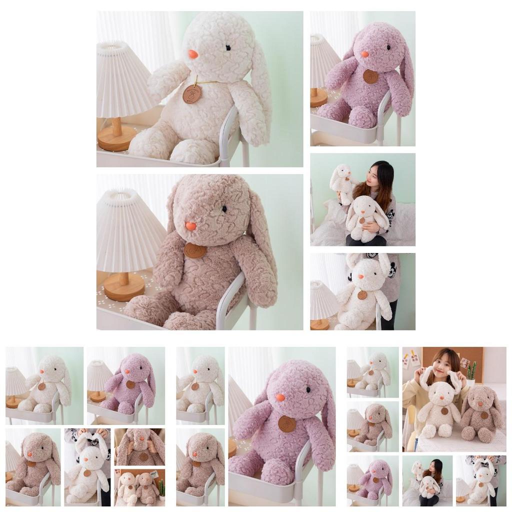 Adorable Long-haired Plush Bunny Toy For Kids 35cm And 50cm Sizes Available