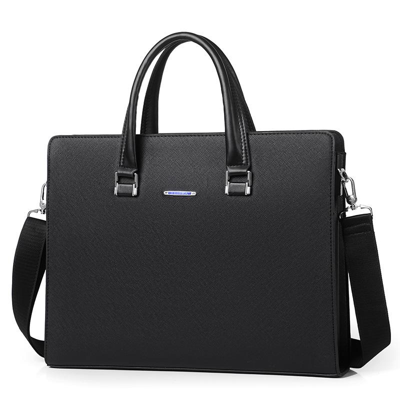 Men's Bag Carrying Business Briefcase Fashion Men's Horizontal One-shoulder Diagonal Leisure Computer Bag Horizontal Backpack