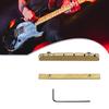 Porca de Latão Ajustável para Guitarra Elétrica com Ajuste de Altura e Sustain Aprimorado com Placa de Base e Chave