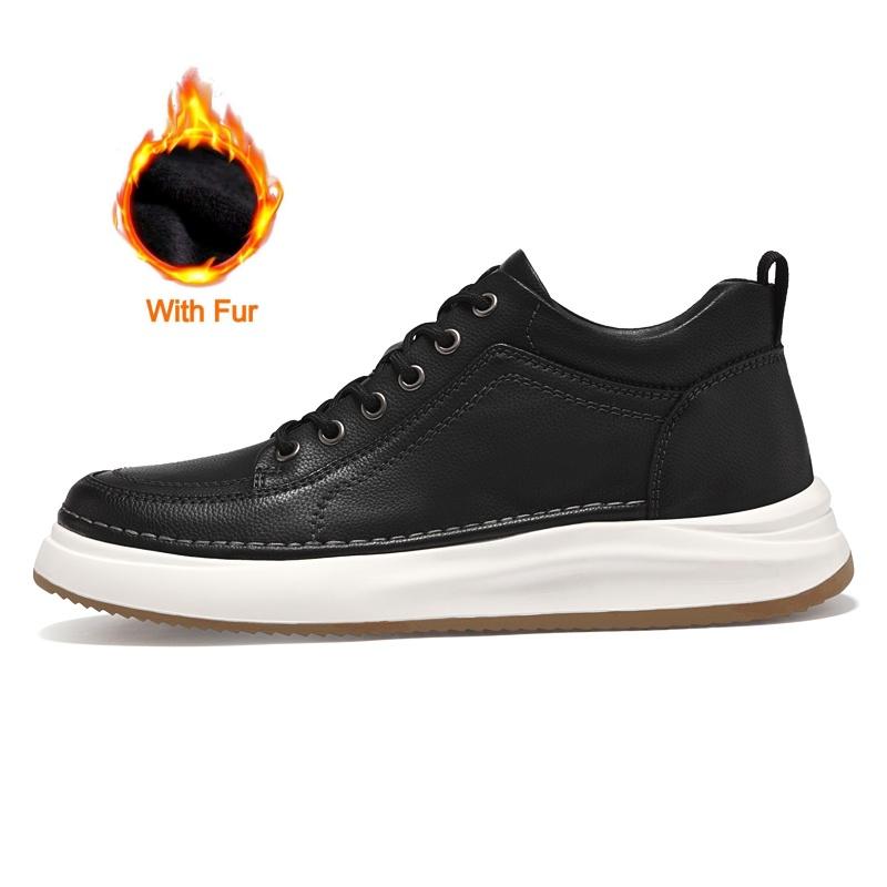 

Модная мужская обувь из натуральной итальянской кожи с высоким верхом, 2025 Новая модная дизайнерская уличная обувь, обувь для ходьбы, удобные оксфорды на шнуровке 44