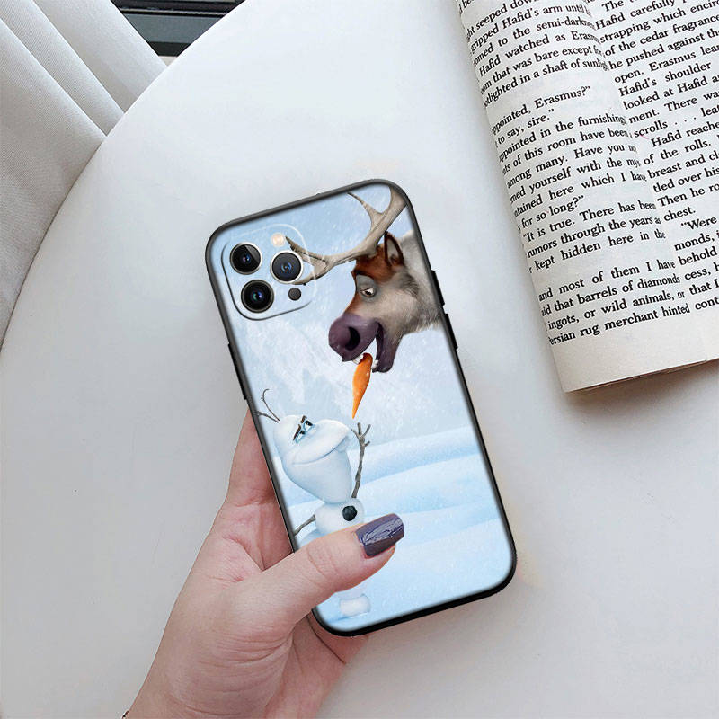 Husa telefon ED39 Olaf Elsa Anna pentru iPhone 6 6s 7 8 11 12 13 14 15 XS Pro Max XR X SE Samsung S20 S21 S22 S23 S24 FE Ultra Plus Lite S21S A55