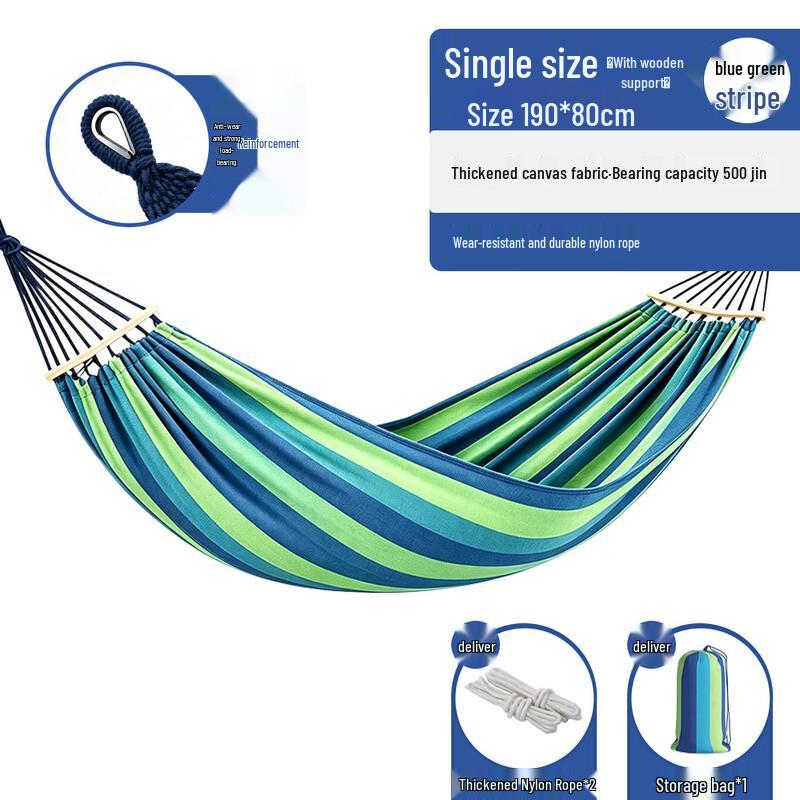 Anti-Tip Thickened Canvas Hammock