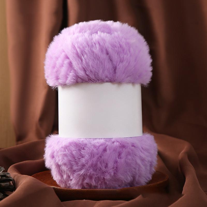 Wool Circle Solid Color Yarn Hand Woven Diy Scarf Hat Sweater Medium Thick Merino Wool Thread Soft And Comfortable Fluffy
