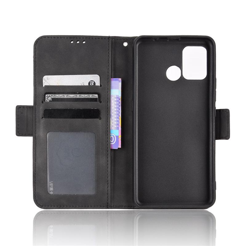 BLU J9L Leather Case: Multi-Card Slot Flip Protective Skin-Feel Cover