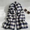 Autumn and winter new plaid scarf winter high sense versatile imitation cashmere scarf fashion sense thickened warm shawl