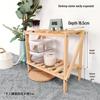 Original Multi-Layer Wooden Folding Desk Rack for Girls - Simple Bookshelf & Dorm Organizer
