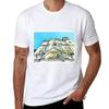 Facade of the Cathedral of Pizzo Calabro T-Shirt Sublime Korean Fashion Men T Shirts