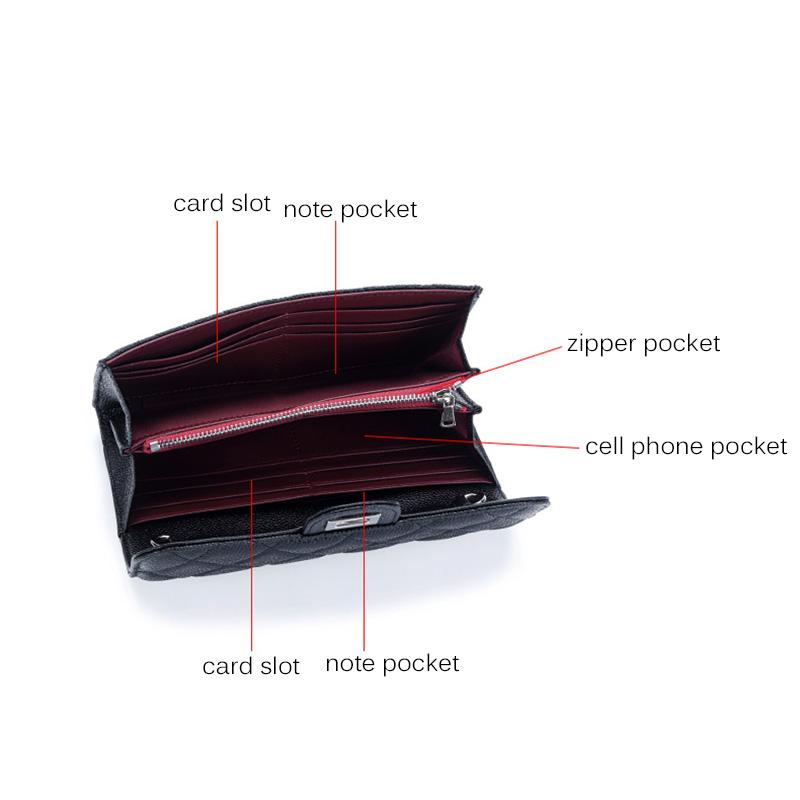 Genuine Leather Caviar Crossbody Bags For Women Diamond Quilted Small Shoulder Bag With Ball Chains Lock Handbag Silver-tone Purse No Logo