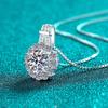 Yin Baichuan S925 Sterling Silver Moissanite Sunflower Pendant Necklace for Women - Stylish & Versatile